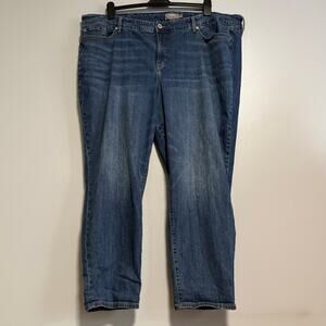 Torrid Boyfriend Straight Leg Vintage Stretch Denim Jeans 26R